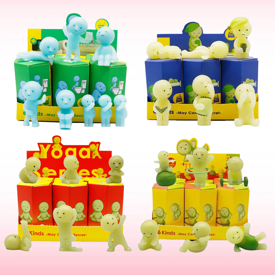 Yoga Fitness Tva - Figuras Miniatura que Brillan en la