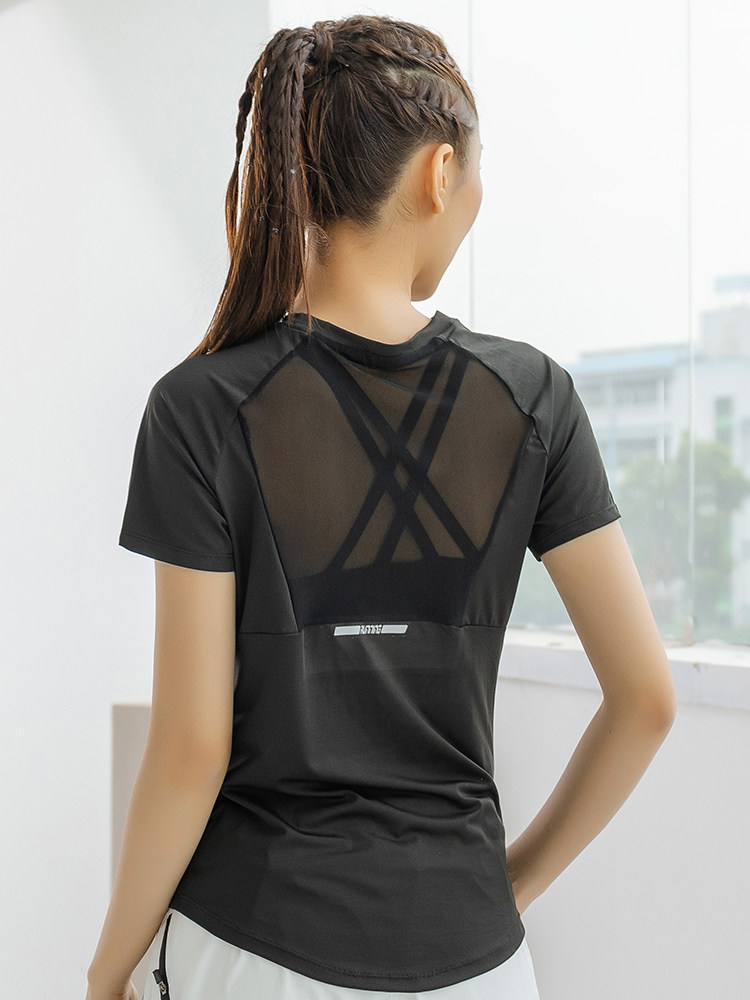 Yoga Fitness Top - Camiseta Deportiva de Verano para Mujer,
