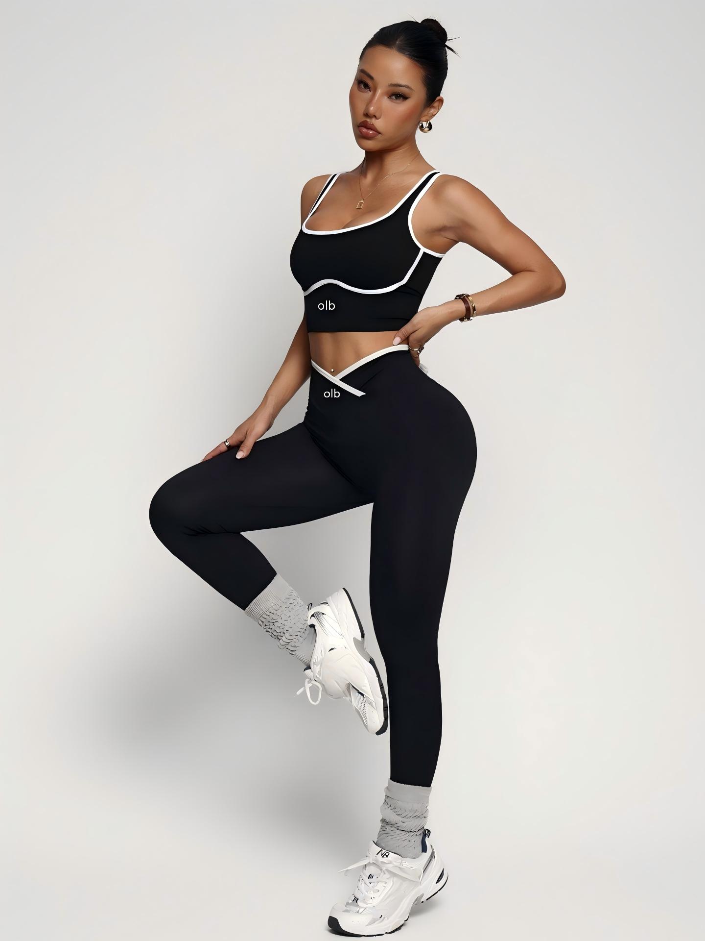 Yoga Fitness Top - Conjunto deportivo de 2 piezas, top