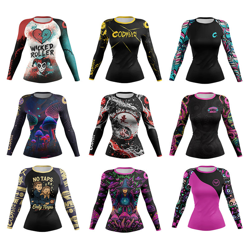Yoga Fitness Jiu Jitsu - Camiseta Deportiva de Compresión para Mujer,