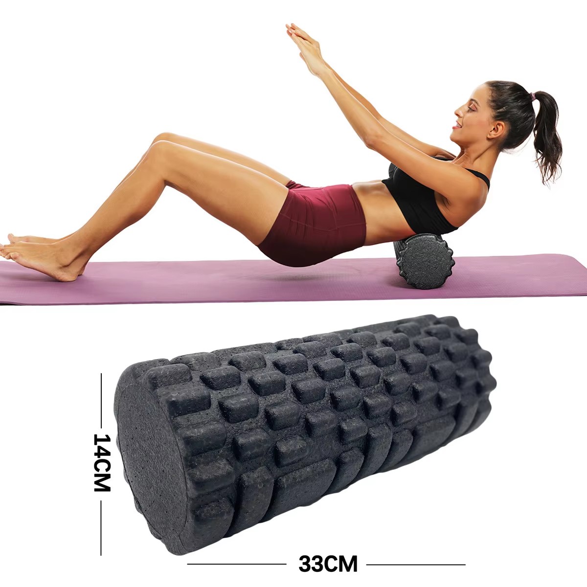 Foam Roller - Rodillo de espuma para Fitness, rodillo