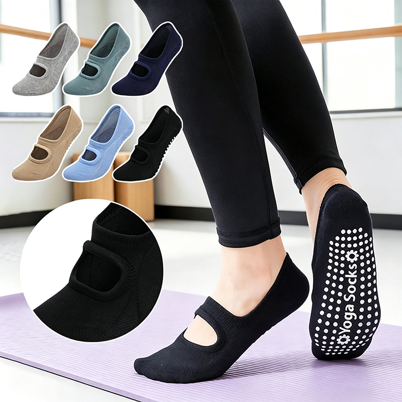 Yoga Fitness Dance - Calcetines de Yoga Antideslizantes para Mujer,