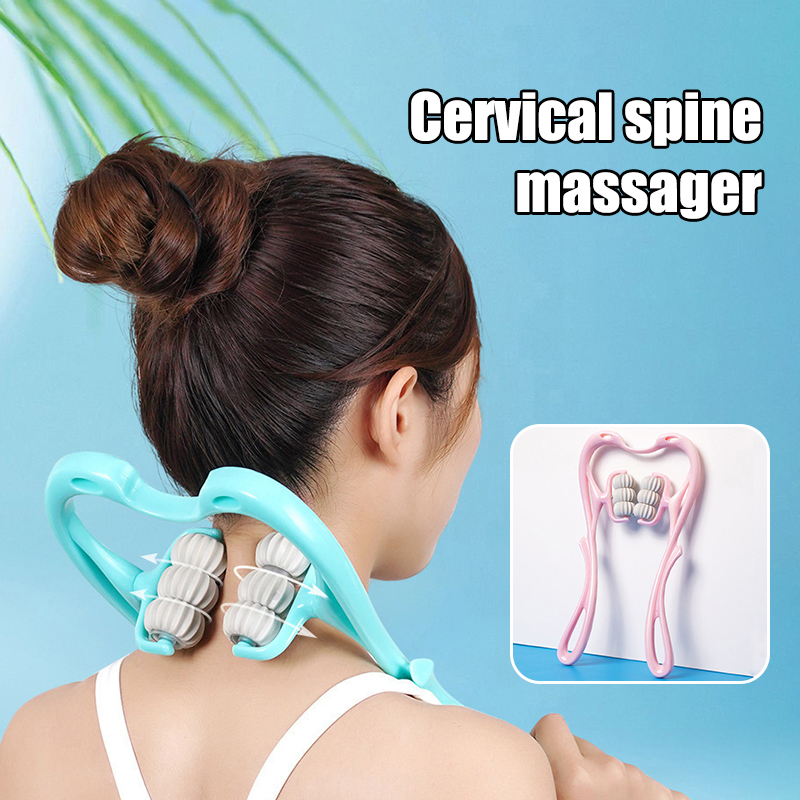 Shoulder Massage Ball - Masajeador de cuello cervical, abrazadera manual