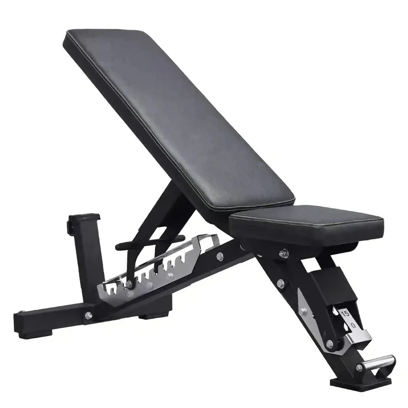 Adjustable Dumbbells - Banco plegable con mancuernas ajustables: práctico