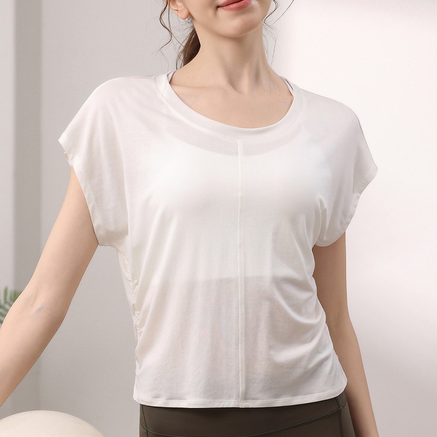 Women Summer Tencel Yoga T Shi - Yoga Fitness Dance reseña y precio