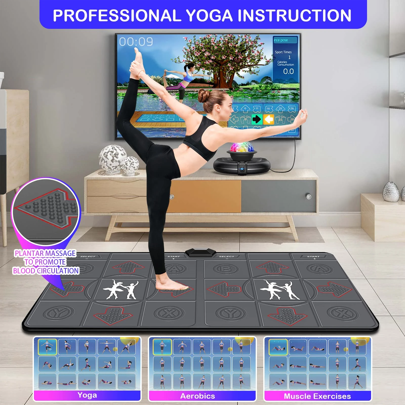 Alfombrilla de Baile Inalámbri - Yoga Fitness Tva reseña y precio