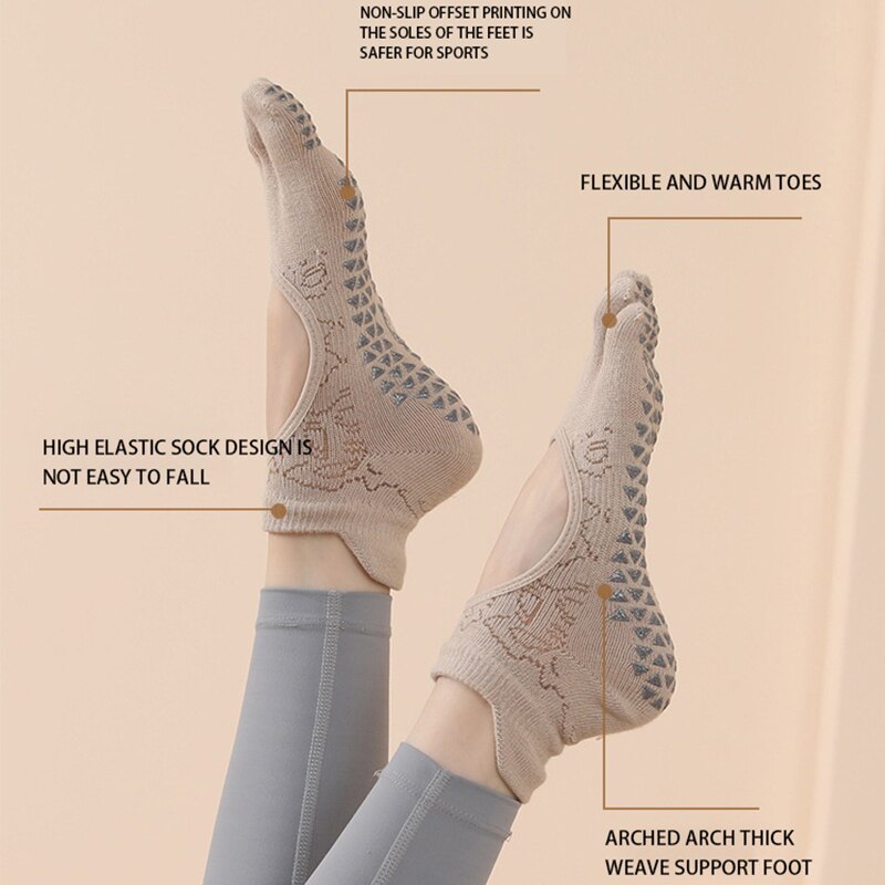 Calcetines antideslizantes con - Yoga Fitness Dance reseña y precio