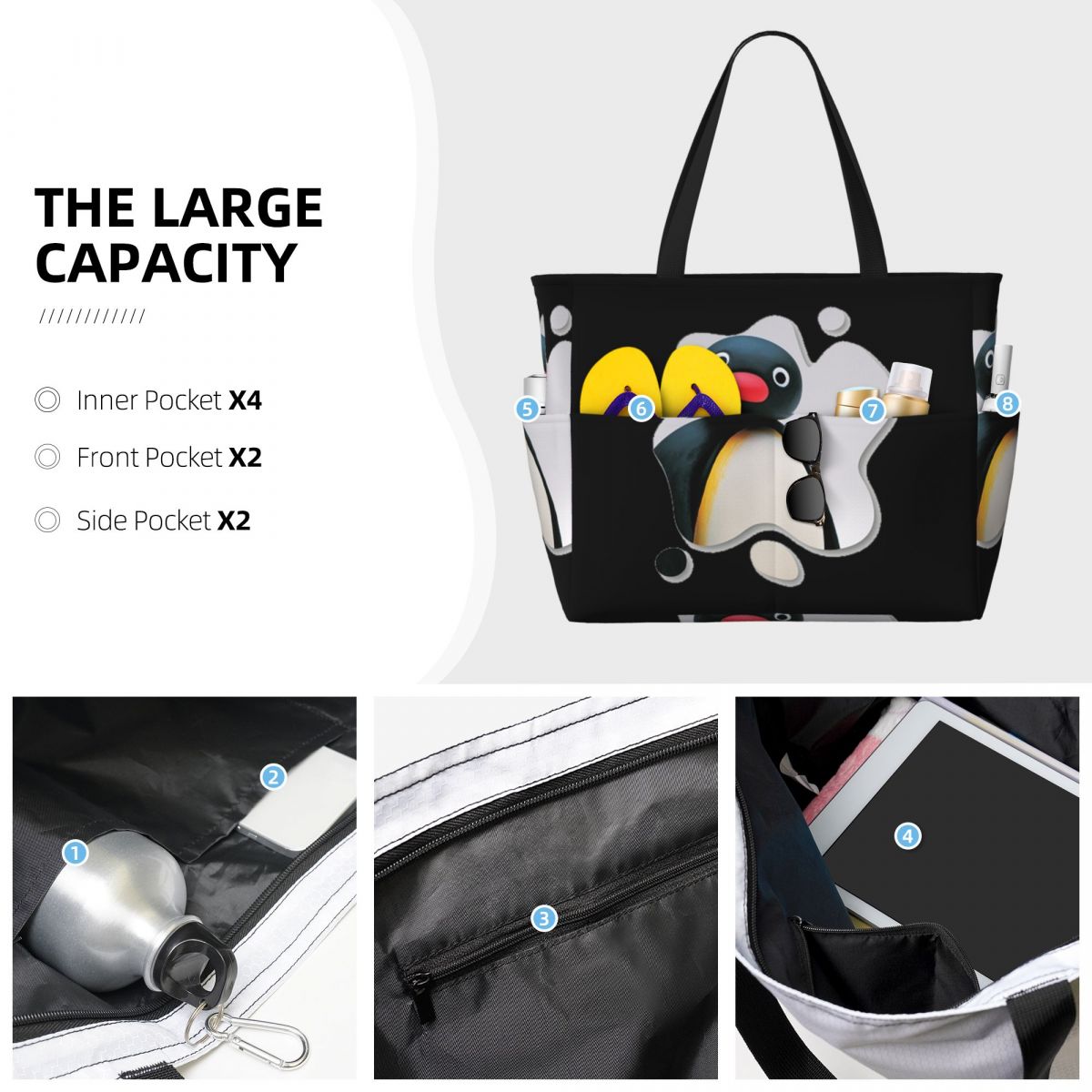 Bolsa de Playa Pingu Pinga Pen - Yoga Fitness Tva reseña y precio