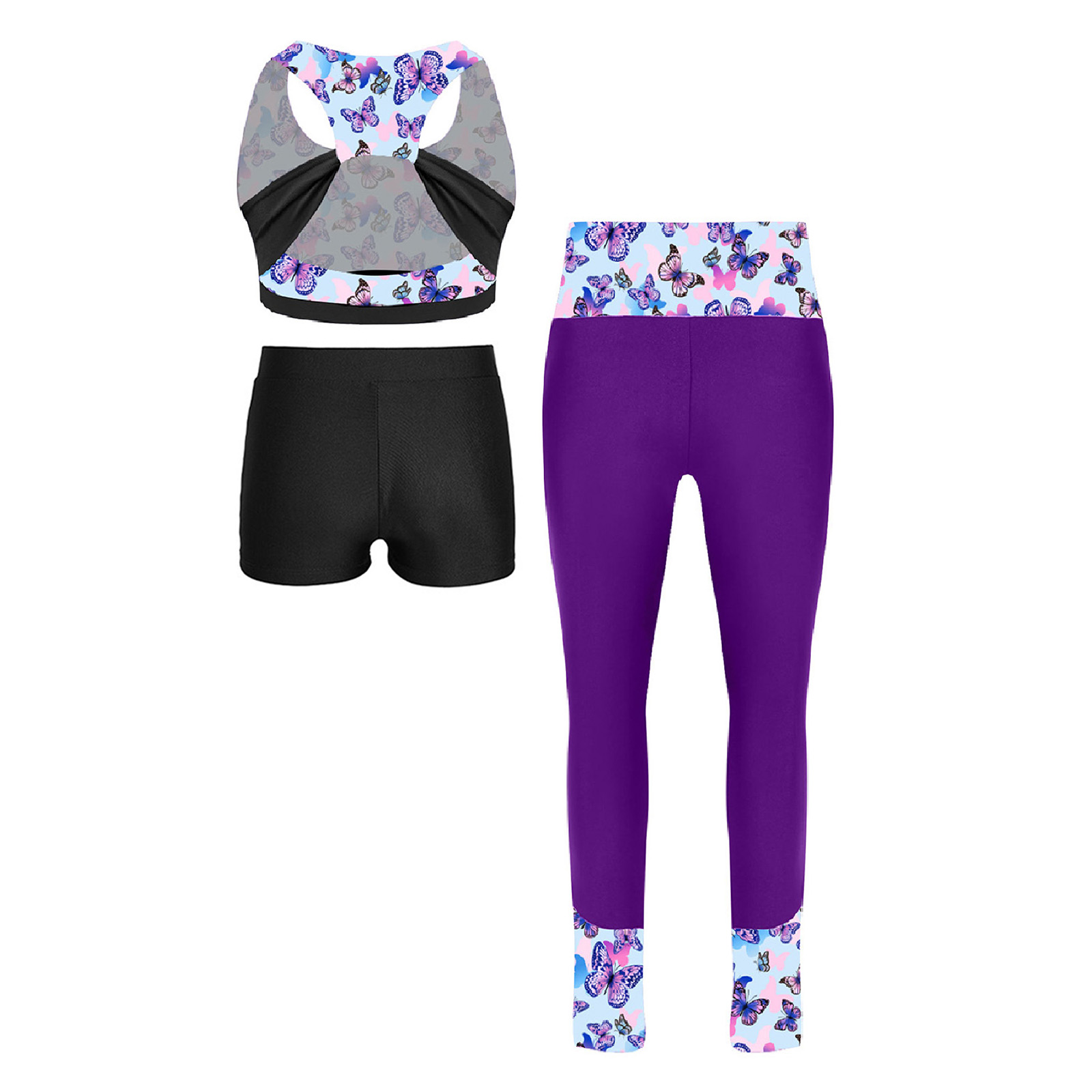 Conjunto deportivo de tres pie - Yoga Fitness Girl reseña y precio