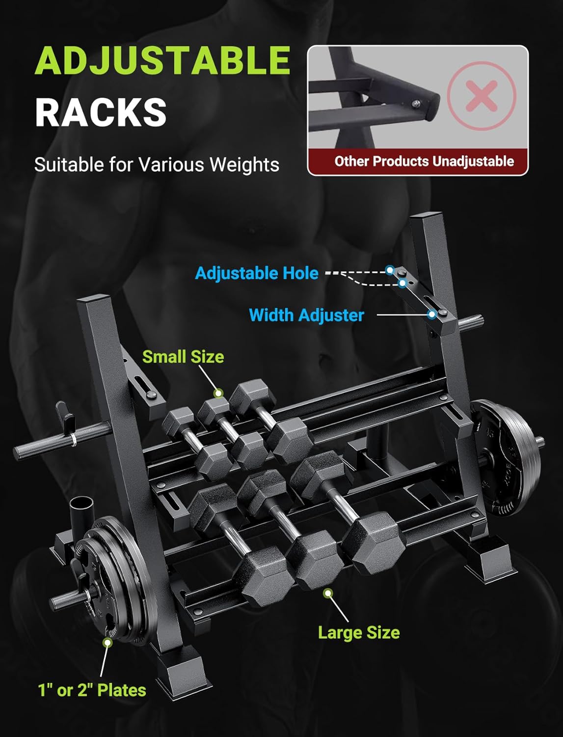 Rack para Mancuernas de 3 Nive - Adjustable Dumbbells reseña y precio