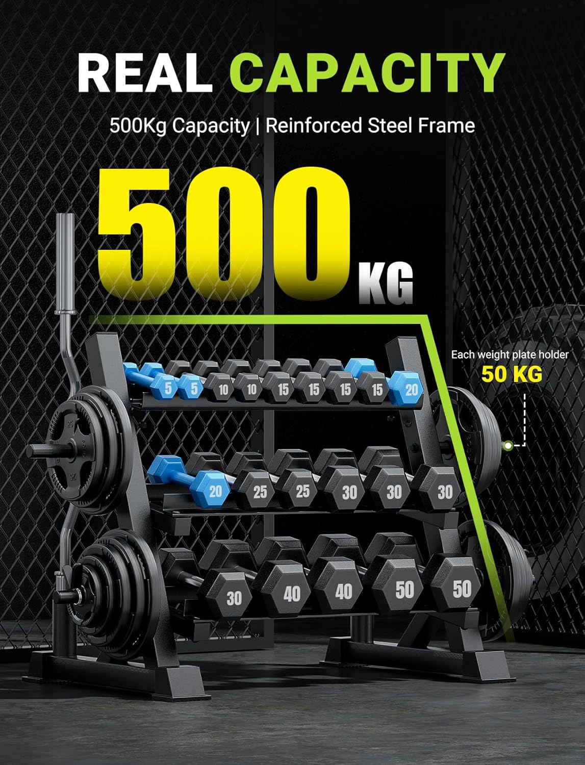 Rack para Mancuernas de 3 Nive - Adjustable Dumbbells reseña y precio