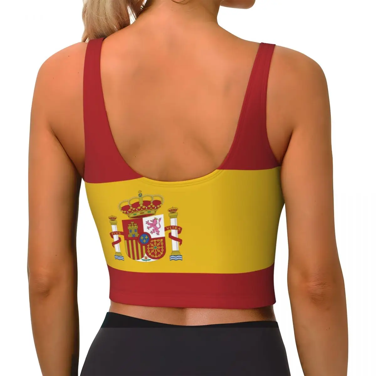 Tops básicos con bandera de Es - Yoga Fitness Top reseña y precio