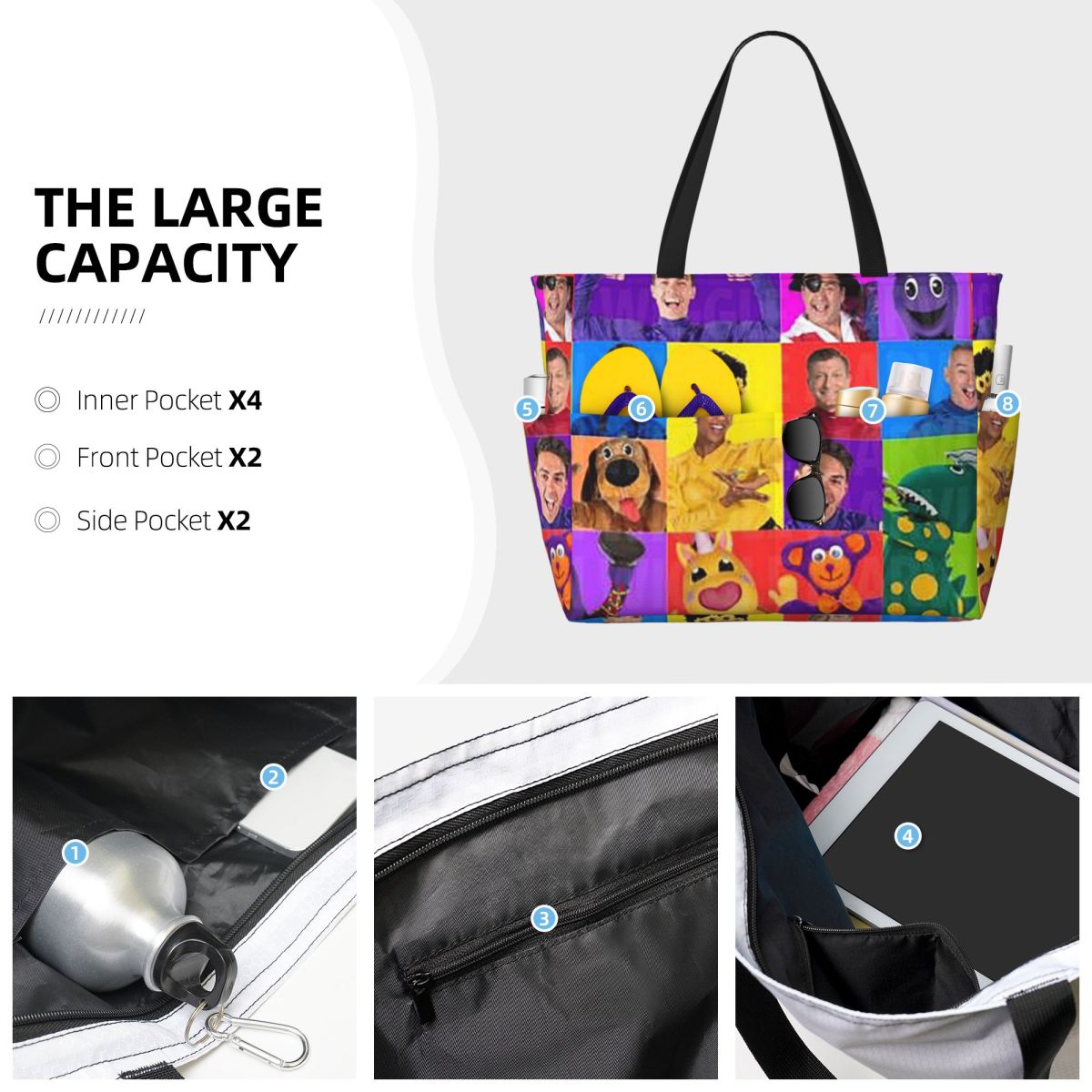 Bolsa de playa The Wiggles Tv  - Yoga Fitness Tva reseña y precio