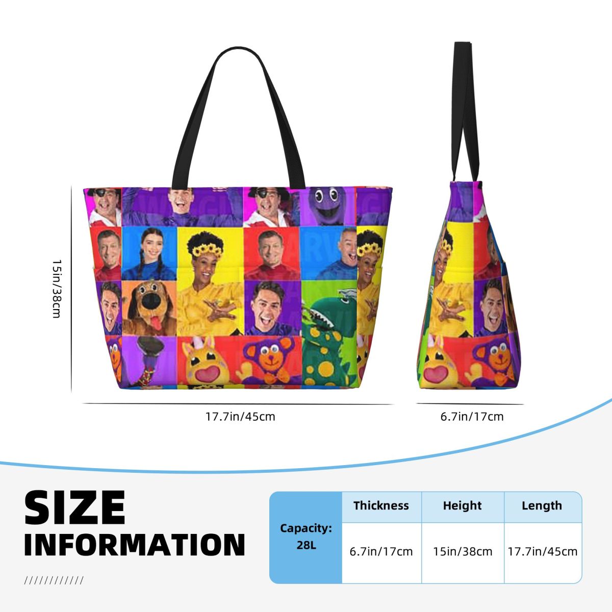 Bolsa de playa The Wiggles Tv  - Yoga Fitness Tva reseña y precio