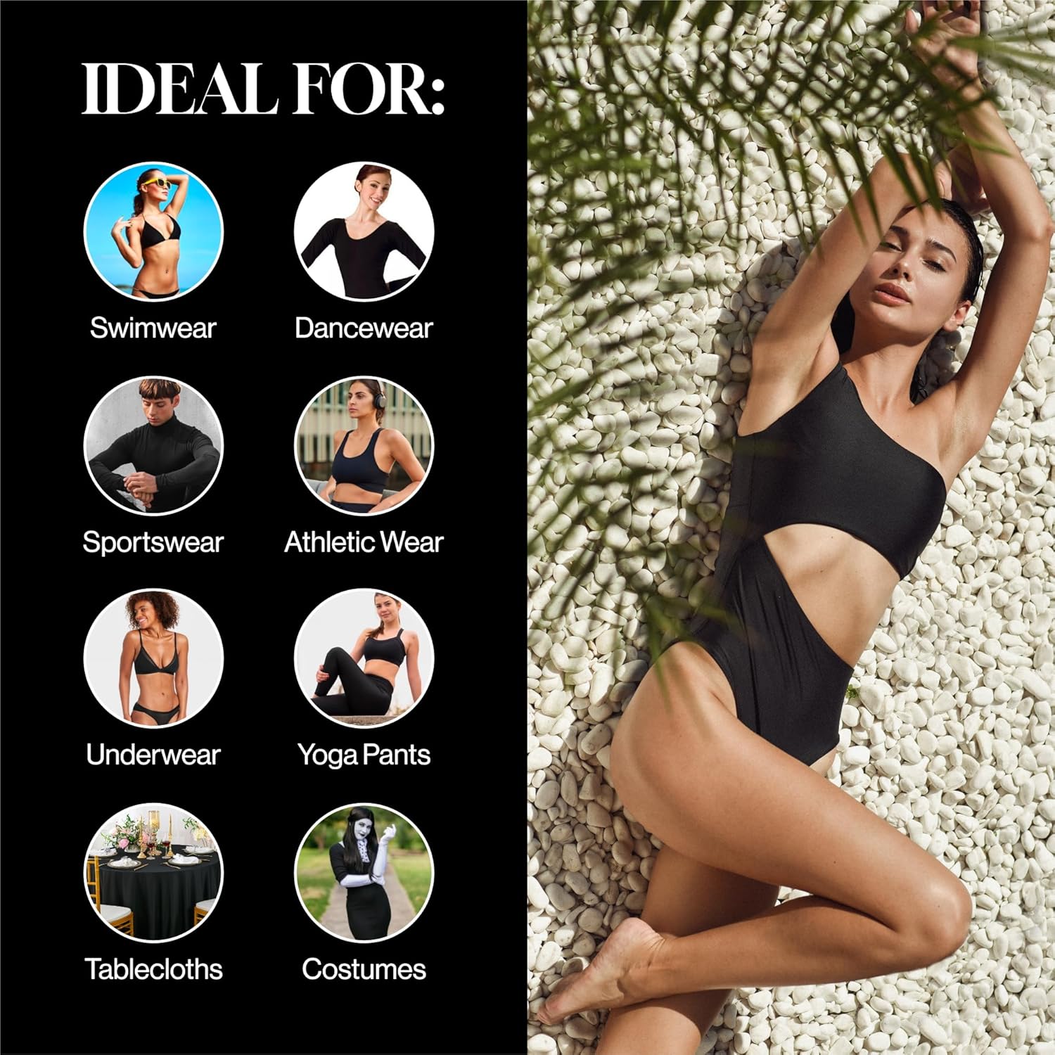 Tela de Spandex, Tejido Elásti - Yoga Fitness Top reseña y precio