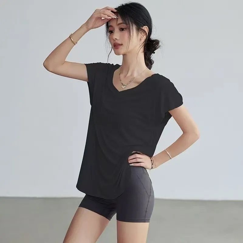 Camiseta de Yoga de Cuello Red - Yoga Fitness Top reseña y precio