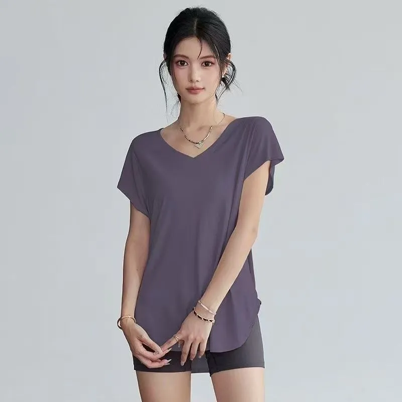 Camiseta de Yoga de Cuello Red - Yoga Fitness Top reseña y precio